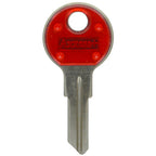 HILLMAN Traditional Key House/Office Key Blank 80 Single For Chicago locks Blue/Silver - Case of 10