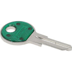 HILLMAN Traditional Key House/Office Key Blank 80 Single For Chicago locks Blue/Silver - Case of 10
