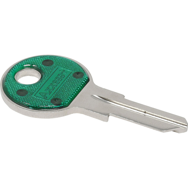 HILLMAN Traditional Key House/Office Key Blank 80 Single For Chicago locks Blue/Silver - Case of 10