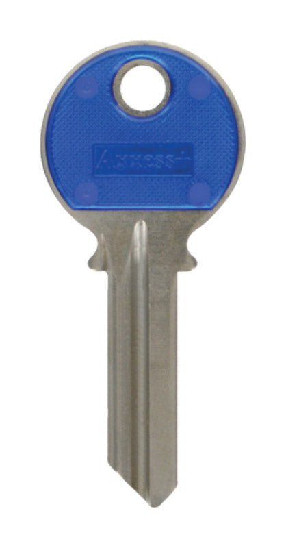 HILLMAN Traditional Key House/Office Key Blank 71 Single For Yale Locks Blue/Silver - Case of 10