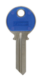 HILLMAN Traditional Key House/Office Key Blank 71 Single For Yale Locks Blue/Silver - Case of 10