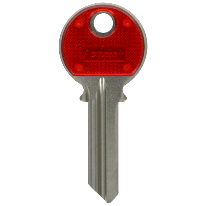 HILLMAN Traditional Key House/Office Key Blank 71 Single For Yale Locks Blue/Silver - Case of 10