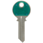 HILLMAN Traditional Key House/Office Key Blank 71 Single For Yale Locks Blue/Silver - Case of 10