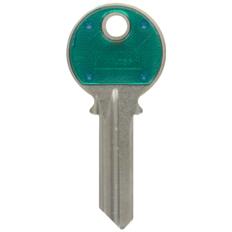 HILLMAN Traditional Key House/Office Key Blank 71 Single For Yale Locks Blue/Silver - Case of 10