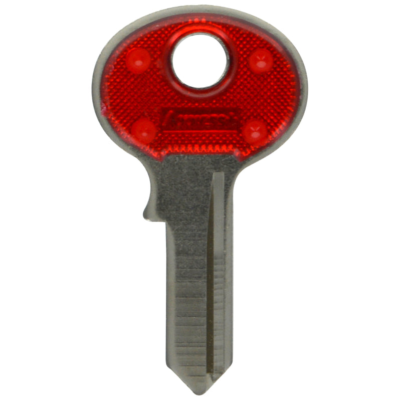 HILLMAN Traditional Key House/Office Key Blank 69 Single For Master Locks Blue/Silver - Case of 10