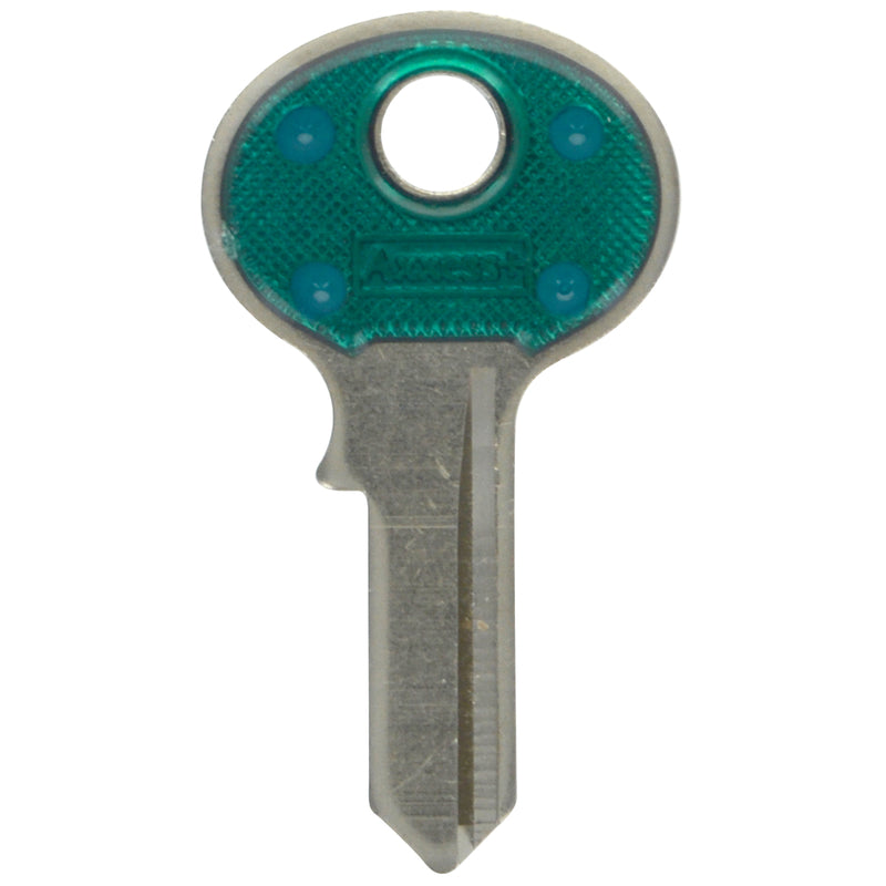 HILLMAN Traditional Key House/Office Key Blank 69 Single For Master Locks Blue/Silver - Case of 10