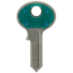HILLMAN Traditional Key House/Office Key Blank 69 Single For Master Locks Blue/Silver - Case of 10