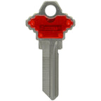 HILLMAN Traditional Key House/Office Key Blank 68 Single For Schlage Locks Blue/Silver - Case of 10