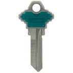 HILLMAN Traditional Key House/Office Key Blank 68 Single For Schlage Locks Blue/Silver - Case of 10