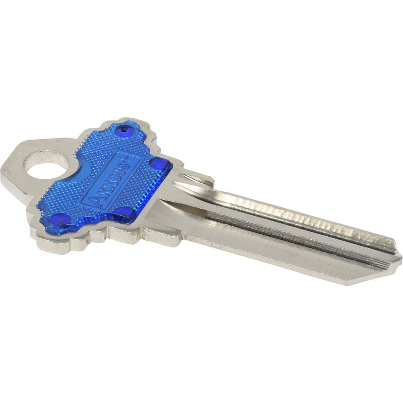 HILLMAN Traditional Key House/Office Key Blank 68 Single For Schlage Locks Blue/Silver - Case of 10