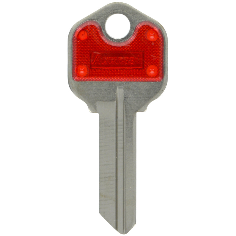 HILLMAN Traditional Key House/Office Key Blank 66 Single For Kwikset Locks Blue/Silver - Case of 10