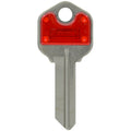 HILLMAN Traditional Key House/Office Key Blank 66 Single For Kwikset Locks Blue/Silver - Case of 10