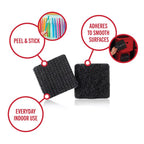 VELCRO Brand Sticky Back Small Nylon Hook and Loop Fastener 7/8 in. L 12 pk