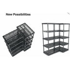 Gracious Living Knect-A-Shelf 72 in. H X 36 in. W X 18 in. D Plastic Shelving Unit