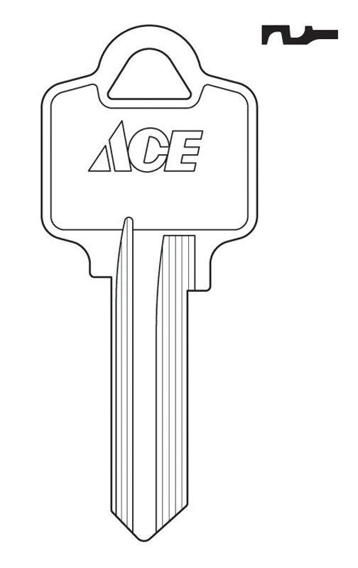 HILLMAN AR-1 House Key Blank Single For Arrow Locks Brown - Case of 10
