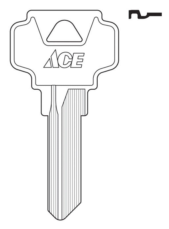 HILLMAN House/Office Key Blank DE6 Single For Dexter Locks Silver - Case of 10
