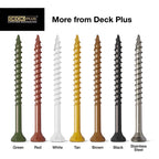 HILLMAN Deck Plus No. 10 in. X 2-1/2 in. L Green Star Flat Head Exterior Deck Screws 1 lb 73 pk