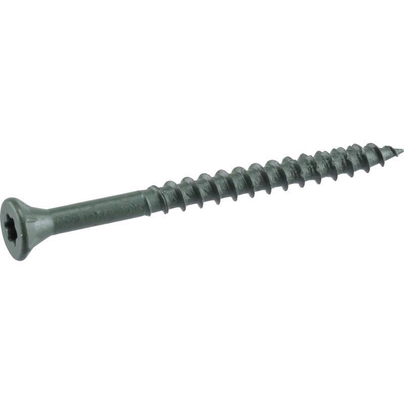 HILLMAN Deck Plus No. 10 in. X 2-1/2 in. L Green Star Flat Head Exterior Deck Screws 1 lb 73 pk