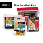 HILLMAN Deck Plus No. 8 Ga. X 2 in. L Green Star Flat Head Exterior Deck Screws 1 lb 125 pk