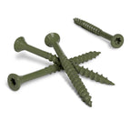 HILLMAN Deck Plus No. 8 Ga. X 2 in. L Green Star Flat Head Exterior Deck Screws 1 lb 125 pk