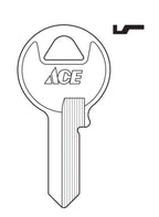 HILLMAN Padlock Key Blank Single For Master Locks Silver - Case of 10