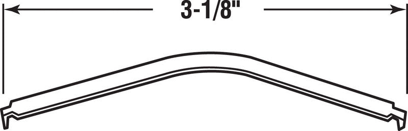 Prime-Line Zinc-Plated Silver Steel Flat Window Spring 3-5/8 in. L X 3 in. H 1 pk