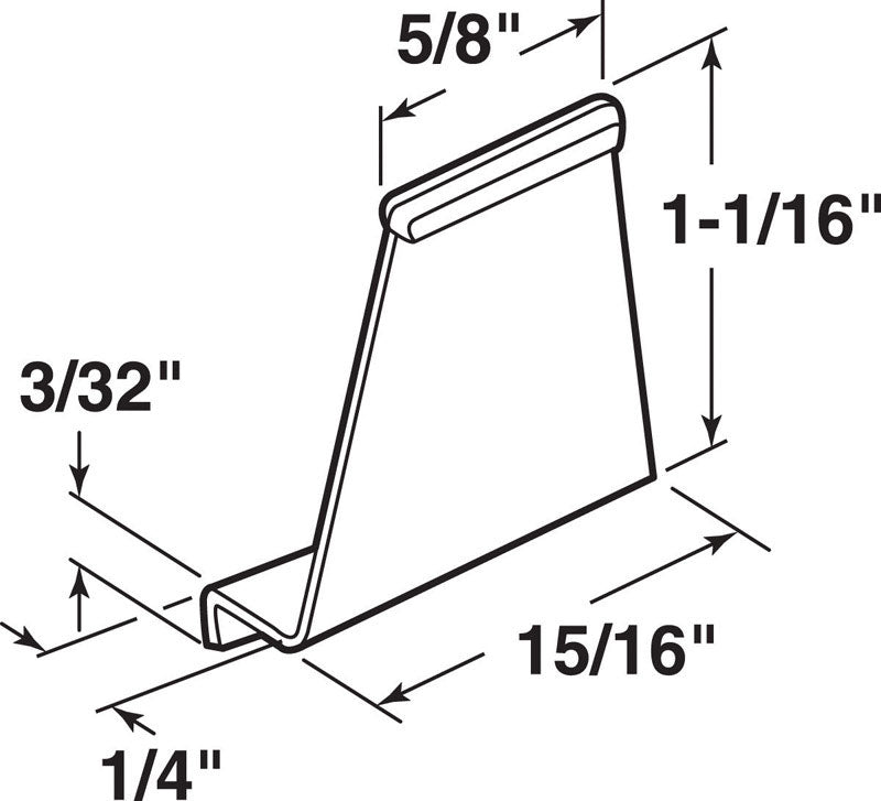 Prime-Line 1/4 in. D X 5/8 in. L Spline Channel Pull Tabs