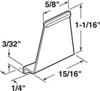 Prime-Line 1/4 in. D X 5/8 in. L Spline Channel Pull Tabs