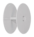 Prime-Line 2-5/8 in. D Gray Steel Hole Filler Plate 1 pk