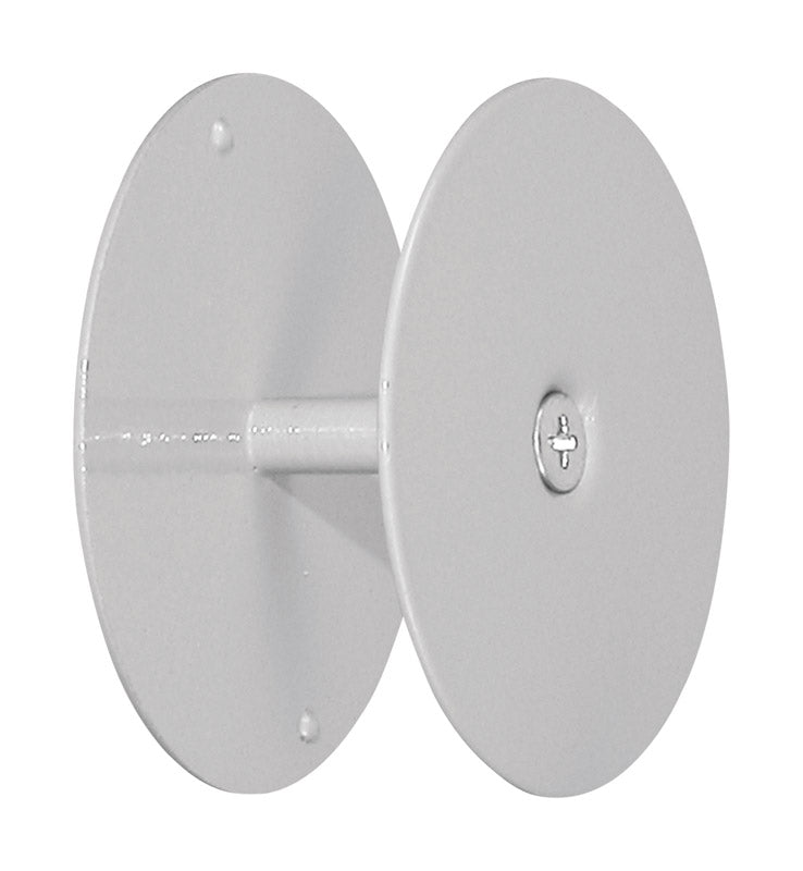 Prime-Line 2-5/8 in. D Gray Steel Hole Filler Plate 1 pk