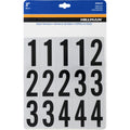 HILLMAN 2 in. Reflective Black Vinyl Self-Adhesive Number Set 0-9 35 pc - Case of 6
