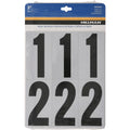 HILLMAN 3 in. Reflective Black Vinyl Self-Adhesive Number Set 0-9 26 pc - Case of 6