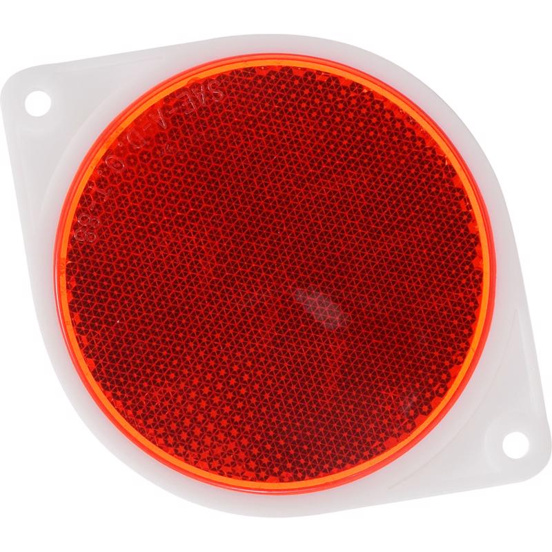 HILLMAN 3 in. Round Red Reflectors 2 pk - Case of 6