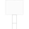 HILLMAN English White Blank Sign 20 in. H X 24 in. W - Case of 6