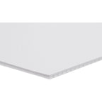 HILLMAN English White Blank Sign 20 in. H X 24 in. W - Case of 6