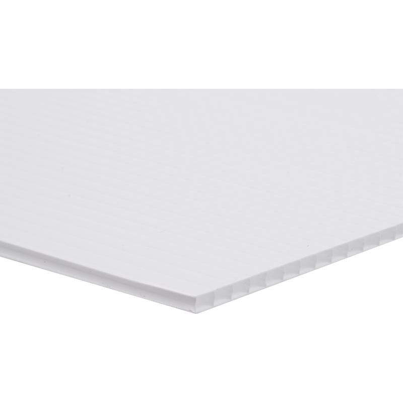 HILLMAN English White Blank Sign 20 in. H X 24 in. W - Case of 6