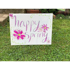HILLMAN English White Blank Sign 20 in. H X 24 in. W - Case of 6