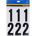HILLMAN 3 in. Black Plastic/Vinyl Self-Adhesive Number Set 0-9 27 pc - Case of 6