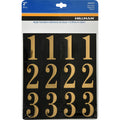 HILLMAN 2 in. Gold Vinyl Self-Adhesive Number Set 0-9 32 pc - Case of 6