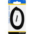HILLMAN 4 in. Black Aluminum Nail-On Number 0 1 pc - Case of 3