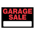 HILLMAN English Black Garage Sale Sign 8 in. H X 12 in. W - Case of 6