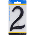HILLMAN 4 in. Black Plastic Nail-On Number 2 1 pc - Case of 10