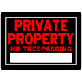 HILLMAN English Black No Trespassing Sign 10 in. H X 14 in. W - Case of 6