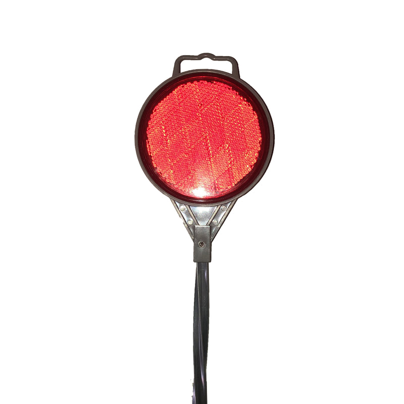 Home Plus 36 in. Round Black/Red Driveway Marker 1 pk - Case of 24