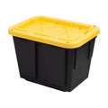 Greenmade Pro. Grade 12 gal Black/Yellow Snap Lock Storage Box 14.7 in. H X 15 in. W X 20.5 in. D St - Case of 4