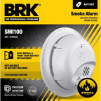BRK Battery-Powered Ionization Smoke Detector 1 pk