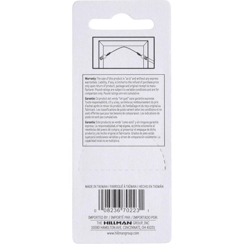 HILLMAN Zinc Silver Small D-Ring Hanger 1 lb 4 pc - Case of 10