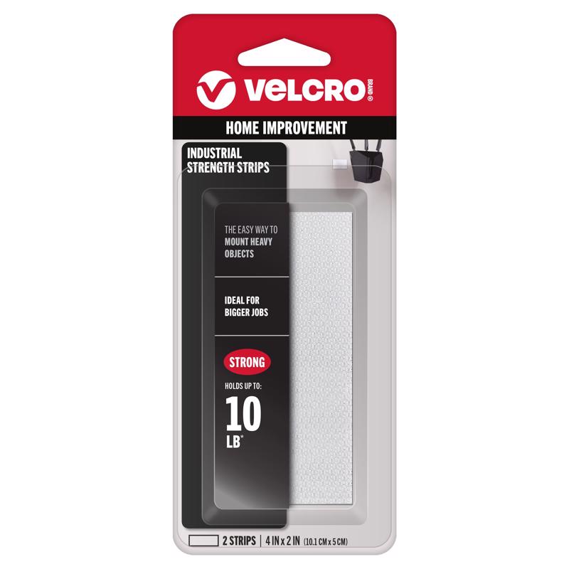 VELCRO Brand Industrial Strength Small Nylon Hook and Loop Fastener 4 in. L 2 pk - Case of 6