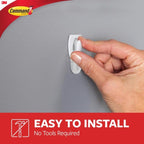 3M Command Mini Plastic Hook 1.08 in. L 6 pk