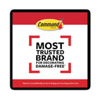 3M Command Mini Plastic Hook 1.08 in. L 6 pk